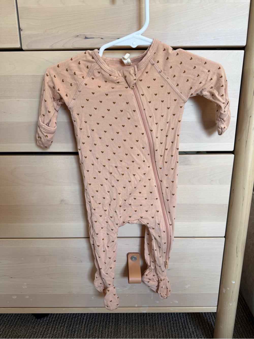 Quincy Mae Heart Bamboo Footie Pajamas